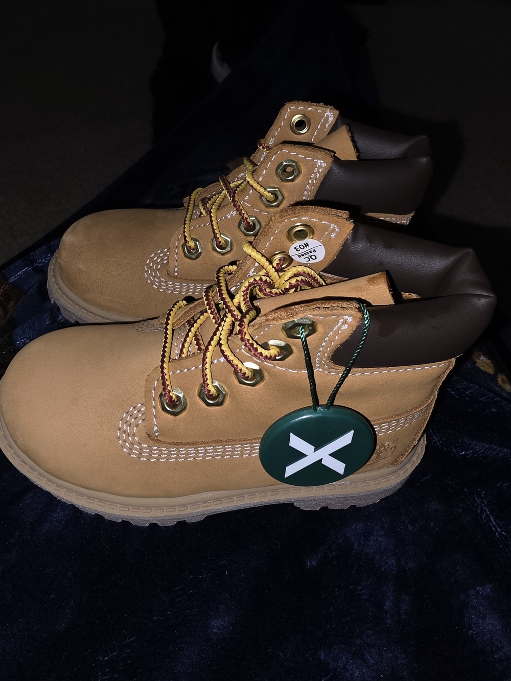 Timberland Wheat/Tan Kids Lace-Up Work Boot